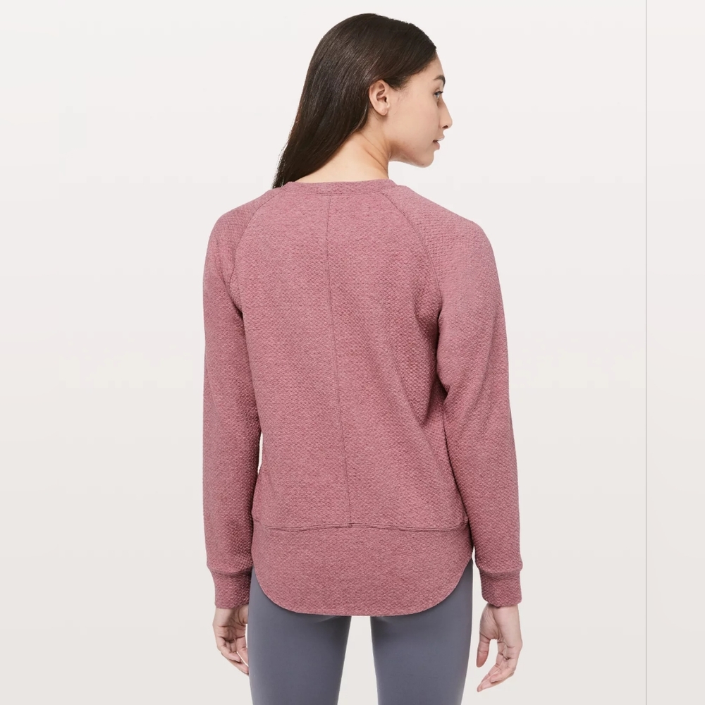 Lululemon Catch A Moment Crew Neck Sweater Size 6 Dusty Rose / Pink - Picture 2 of 6